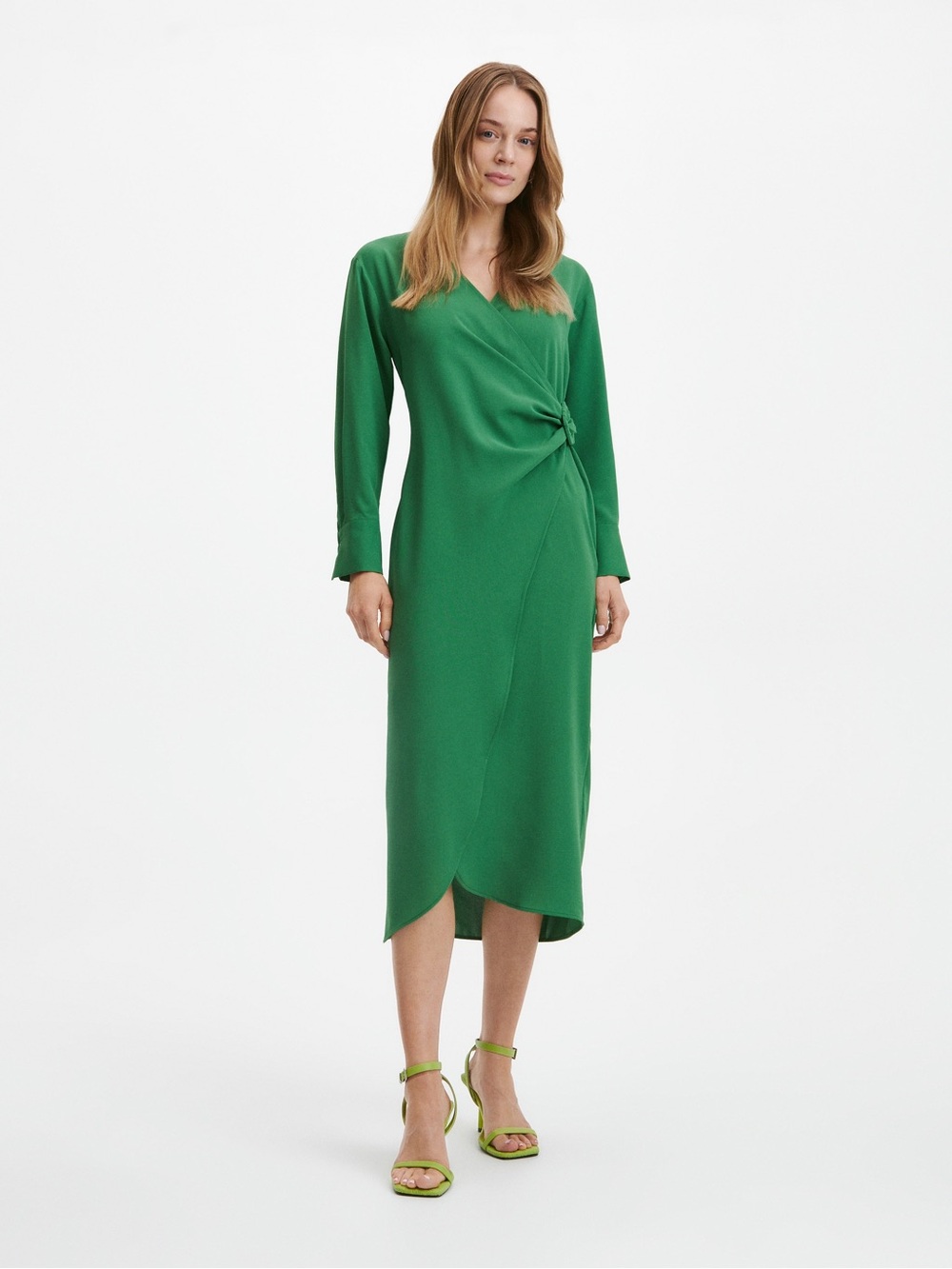 Reserved Midi Wrap Dress